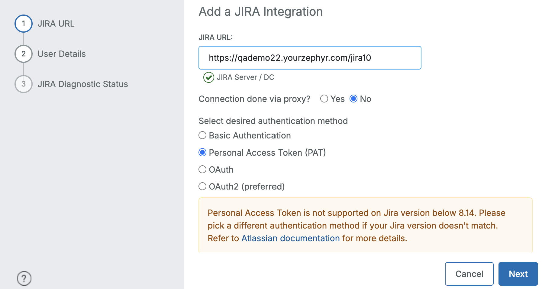 Add a JIRA Intergration