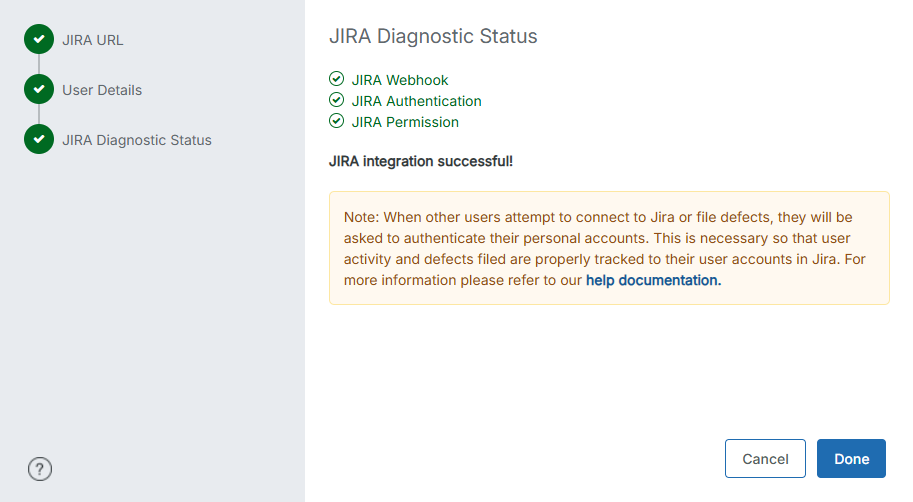 Jira Diagnostic Status Jira Diagnostic Status